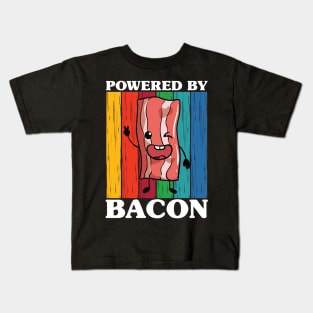 Powered by Bacon Kids T-Shirt